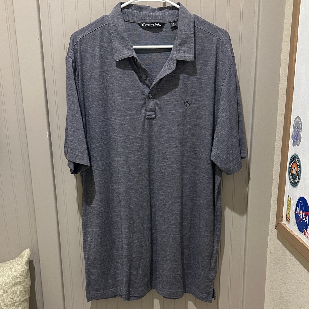 Travis Mathew Charcoal Polo Shirt